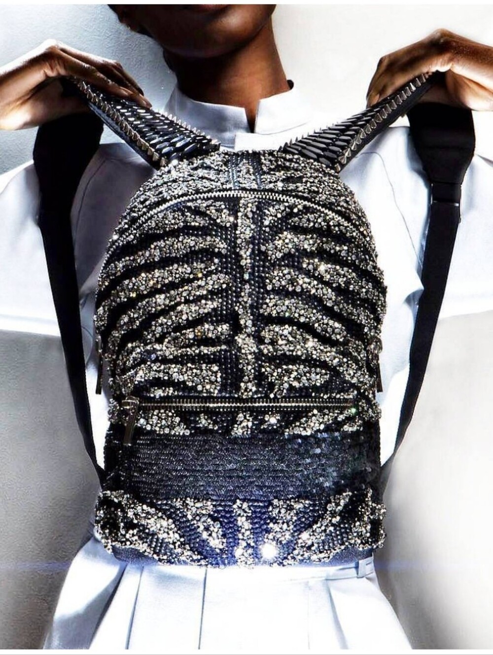 Blakus Embellished CHAPMAN Tiger Print Mini Backpack